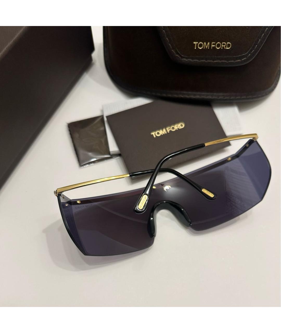 TOM FORD Серые металлические солнцезащитные очки, фото 6