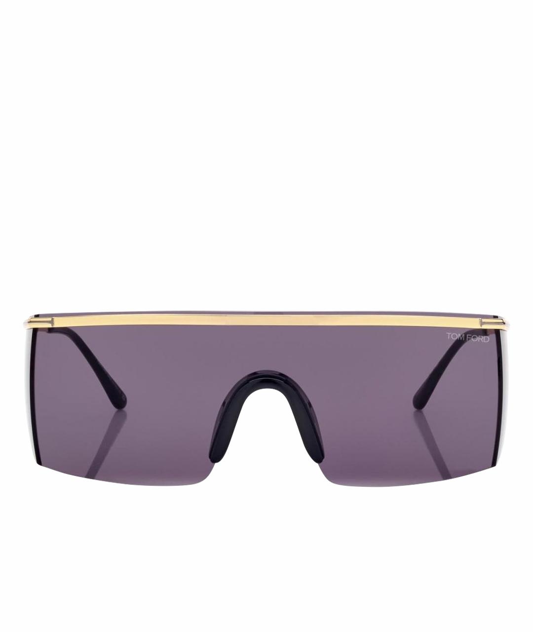 TOM FORD Серые металлические солнцезащитные очки, фото 1