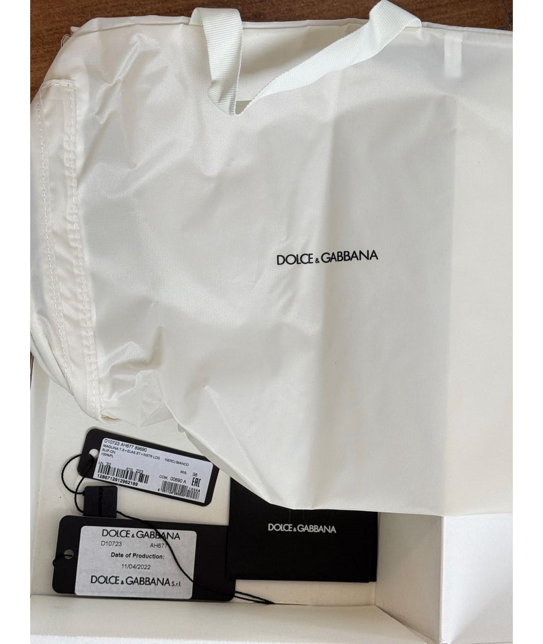 DOLCE&GABBANA Черные текстильные кеды, фото 6