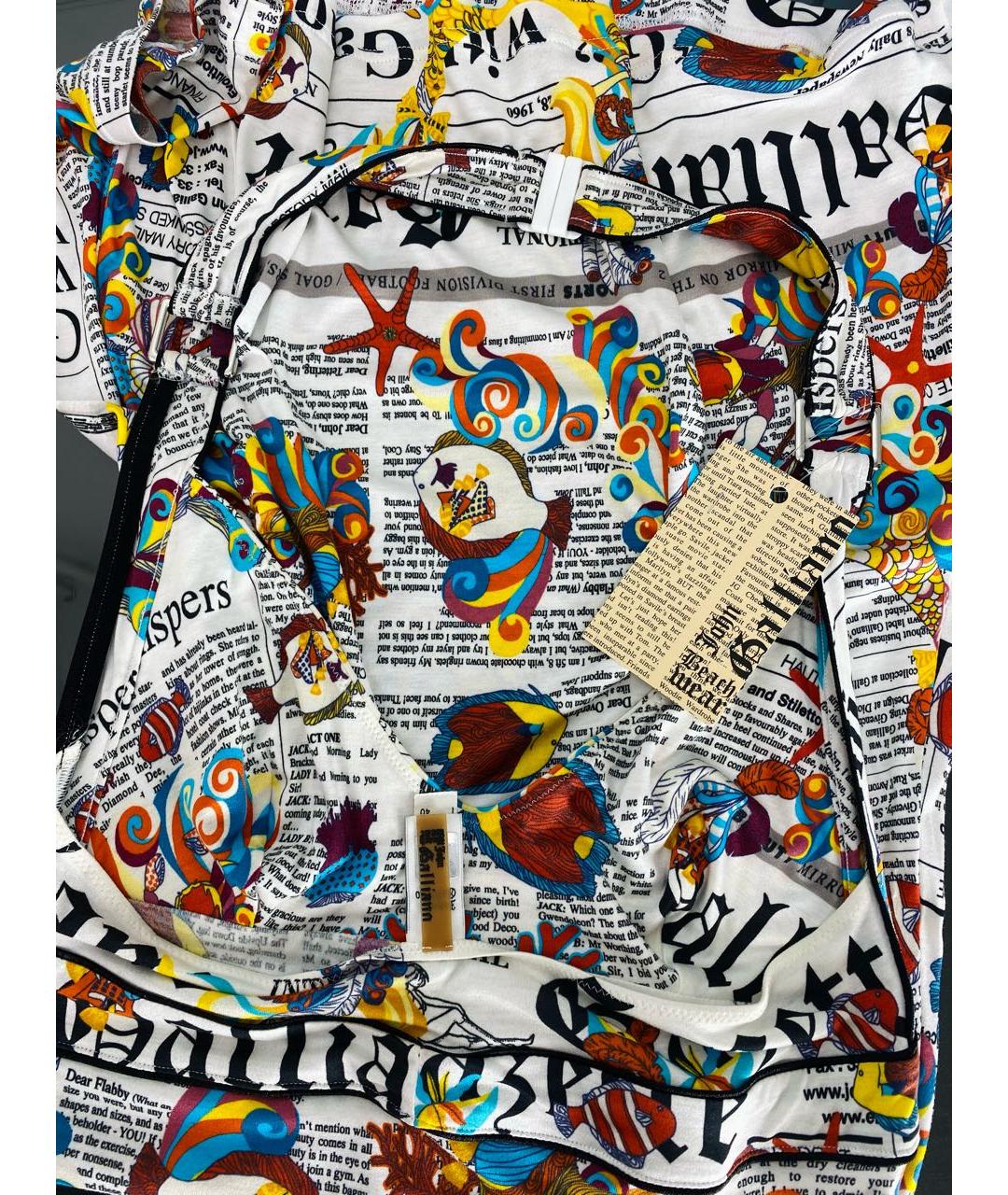 JOHN GALLIANO Мульти платье, фото 3
