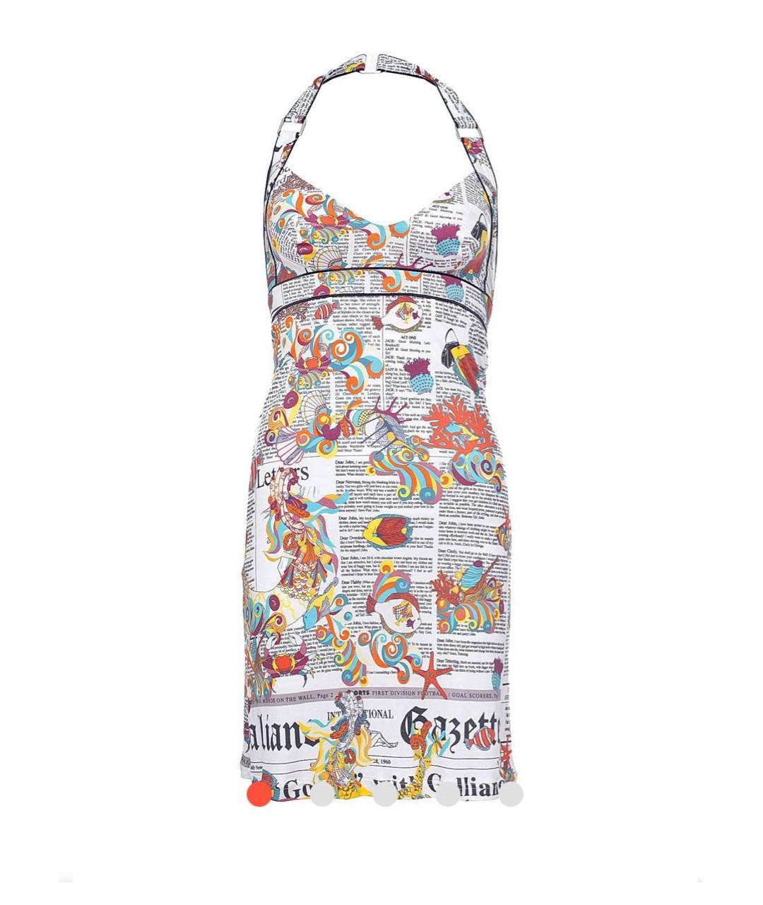 JOHN GALLIANO Мульти платье, фото 9