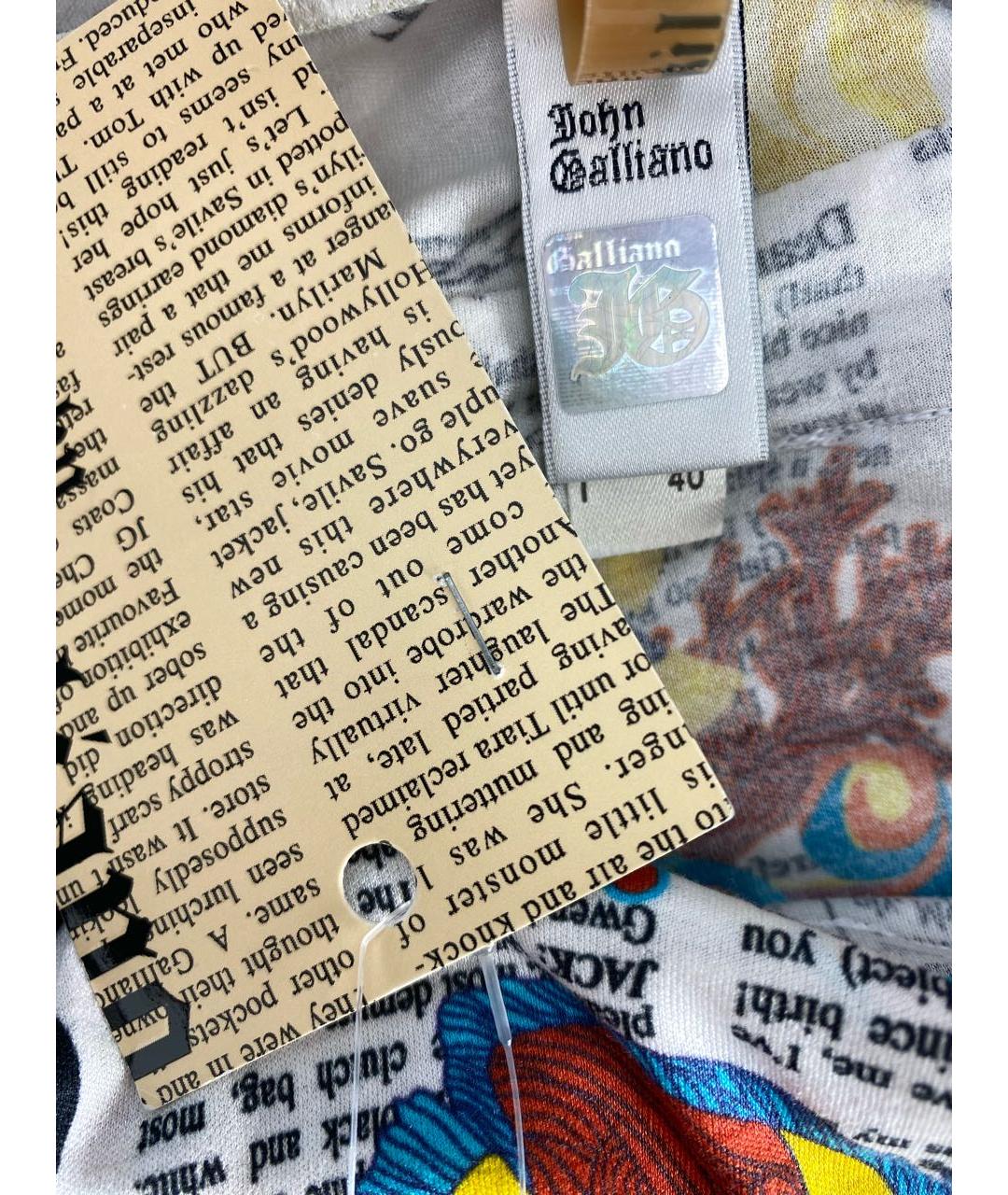 JOHN GALLIANO Мульти платье, фото 4