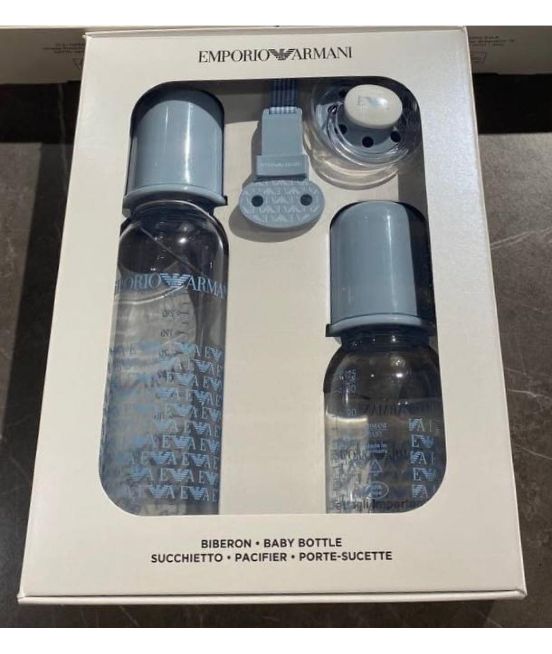 EMPORIO ARMANI Голубая пластиковая бутылочки и пустышки, фото 4