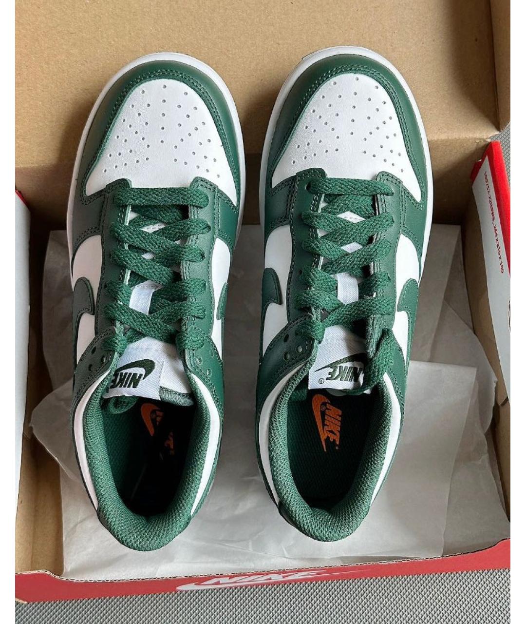 NIKE Зеленые кожаные кеды, фото 6