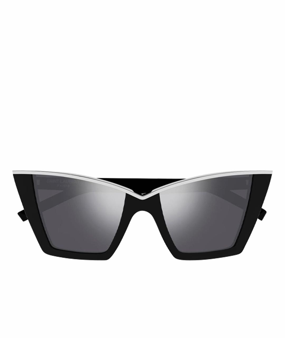 SAINT LAURENT Черные пластиковые солнцезащитные очки, фото 1