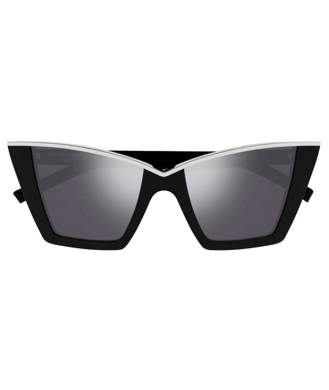 SAINT LAURENT Черные пластиковые солнцезащитные очки, фото 9