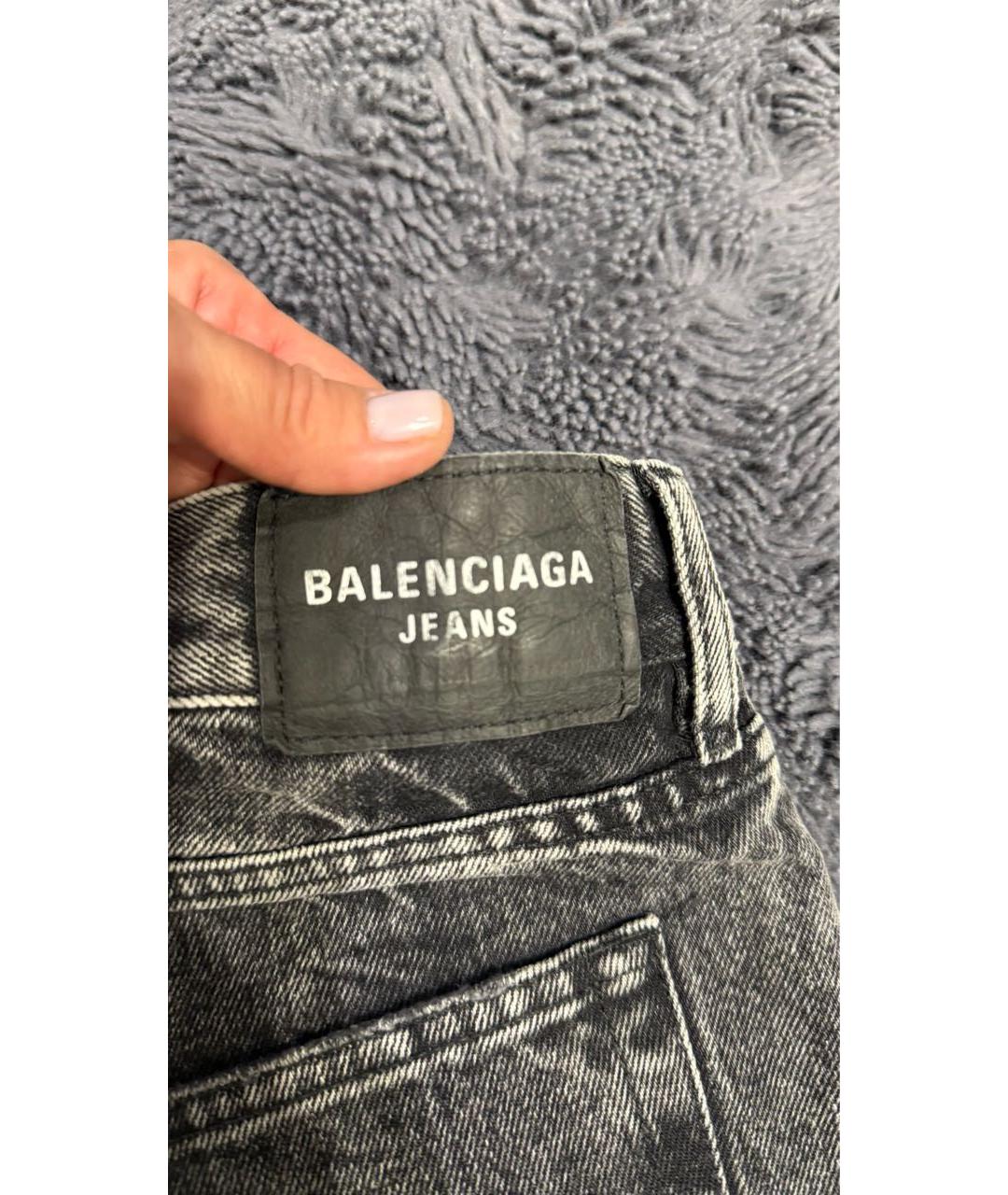 BALENCIAGA Серые хлопковые шорты, фото 3