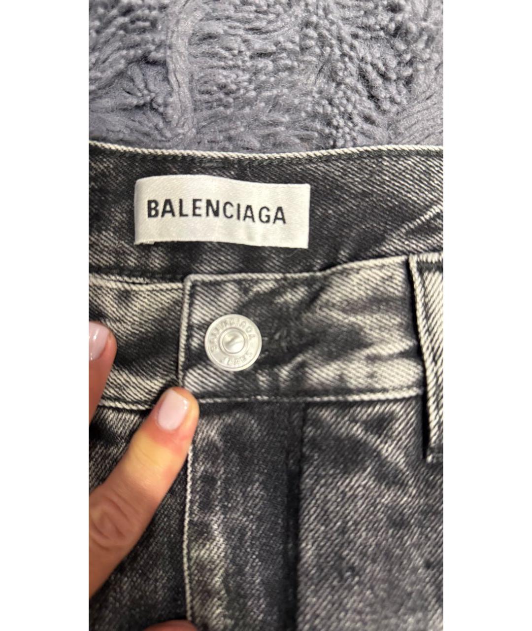 BALENCIAGA Серые хлопковые шорты, фото 5