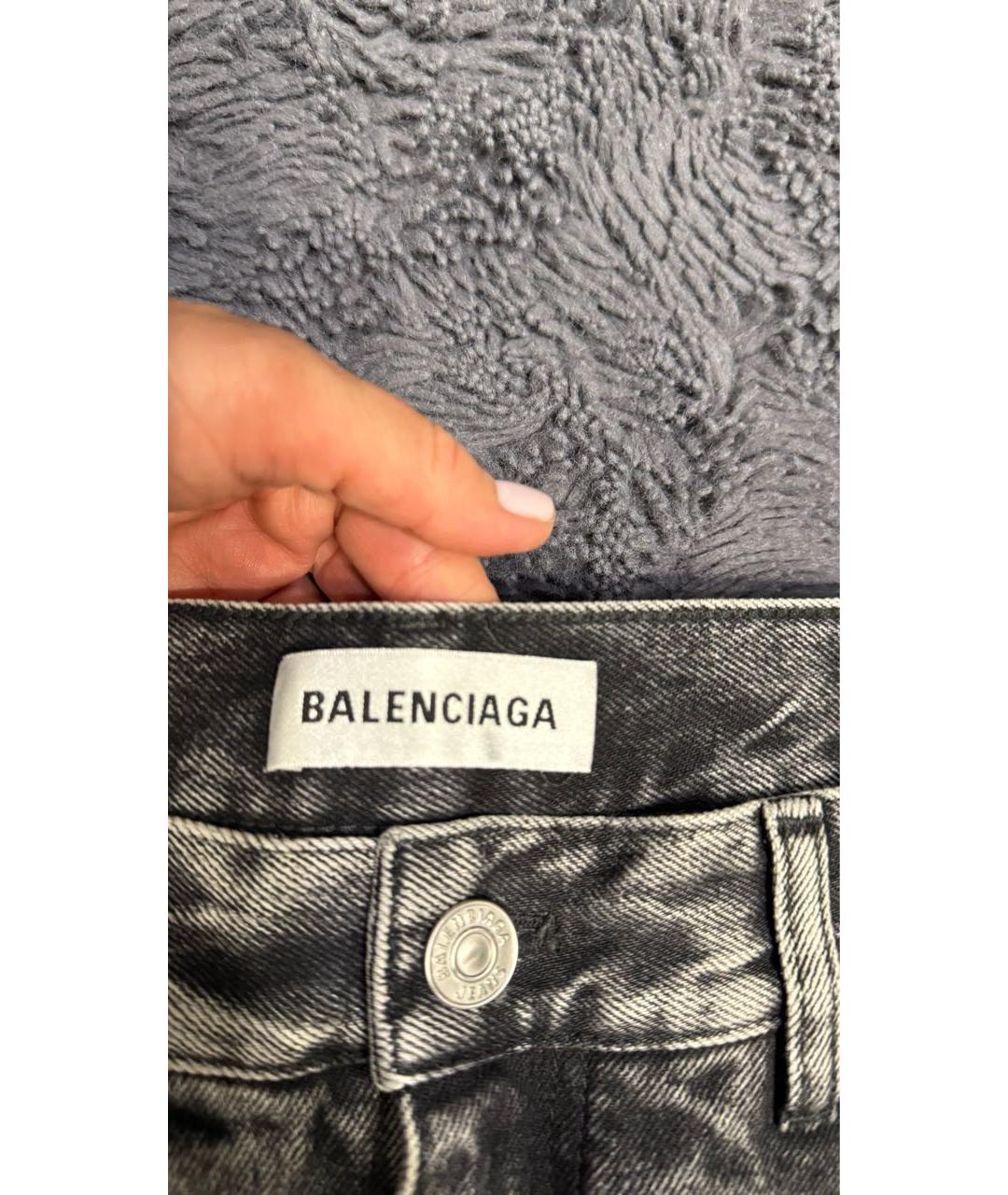 BALENCIAGA Серые хлопковые шорты, фото 4