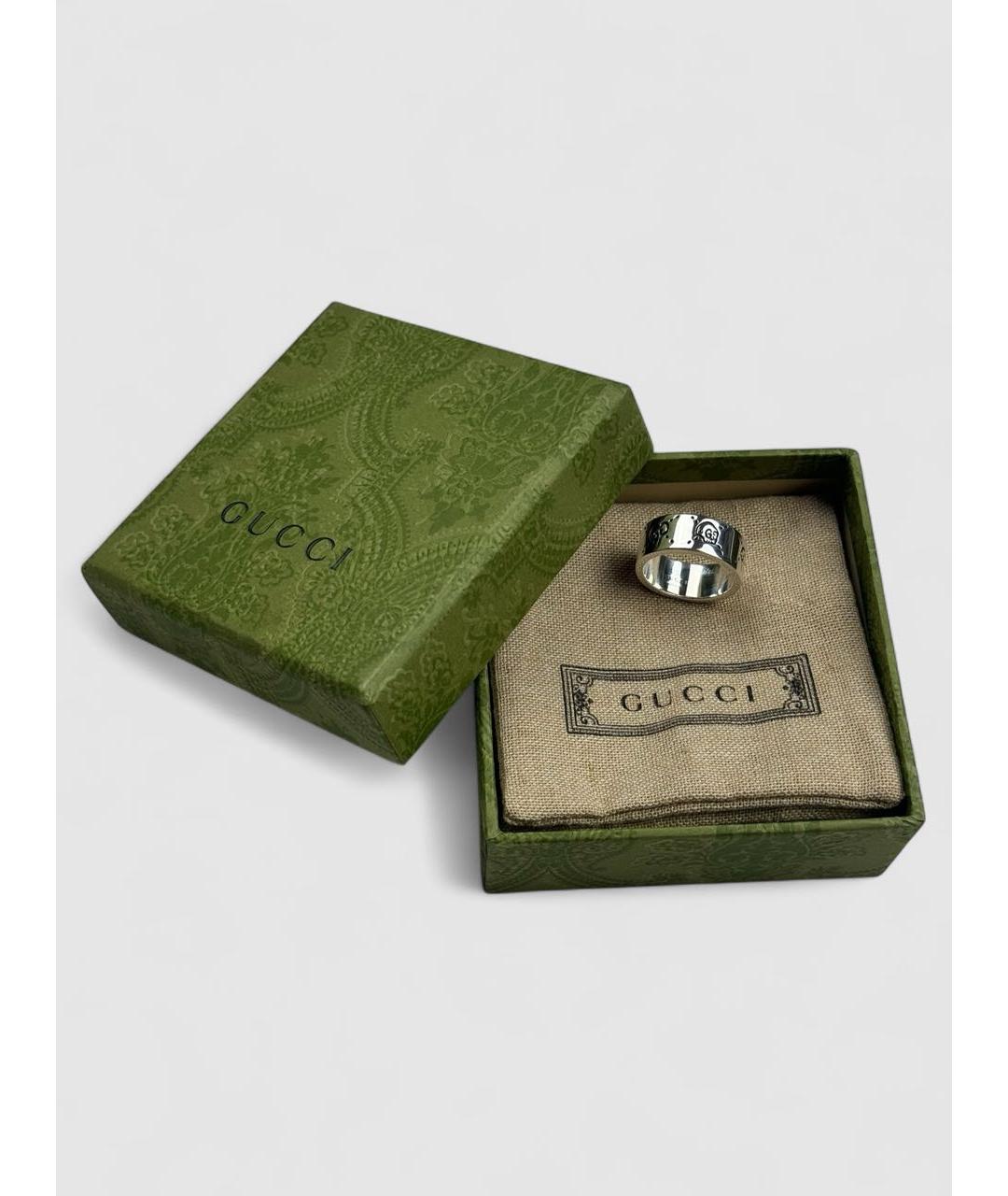 GUCCI Серебряное серебряное кольцо, фото 3