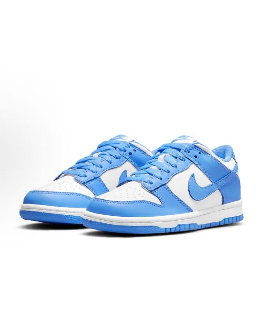 NIKE Голубые кожаные кеды, фото 2