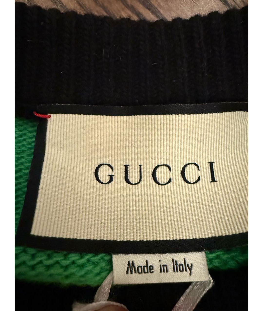 GUCCI Мульти шерстяной джемпер / свитер, фото 2