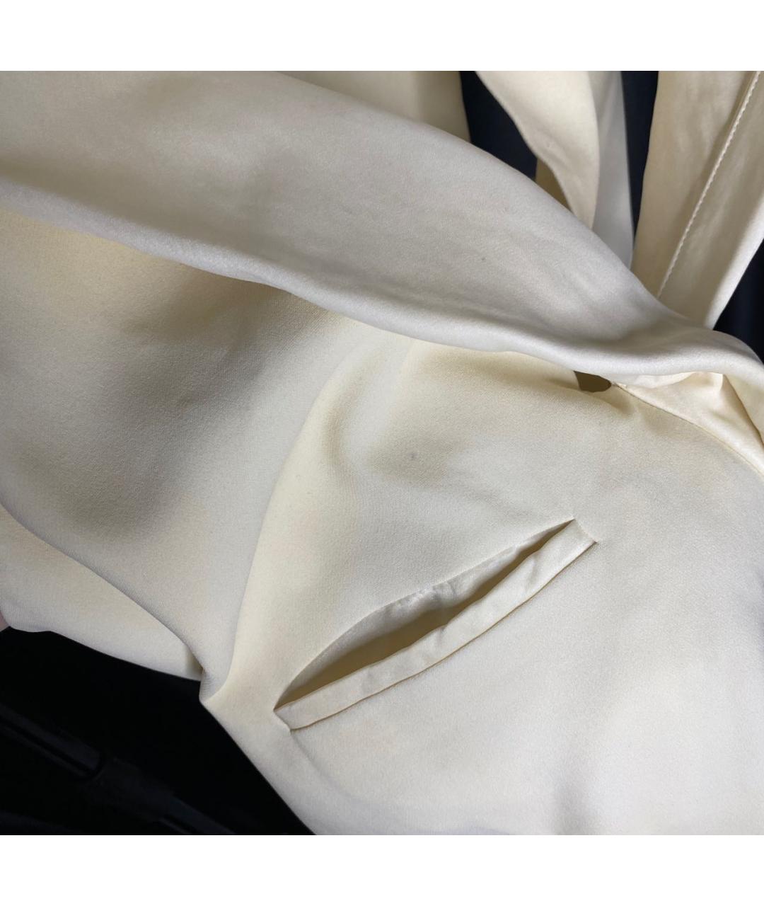 HAIDER ACKERMANN Белый шелковый жилет, фото 7