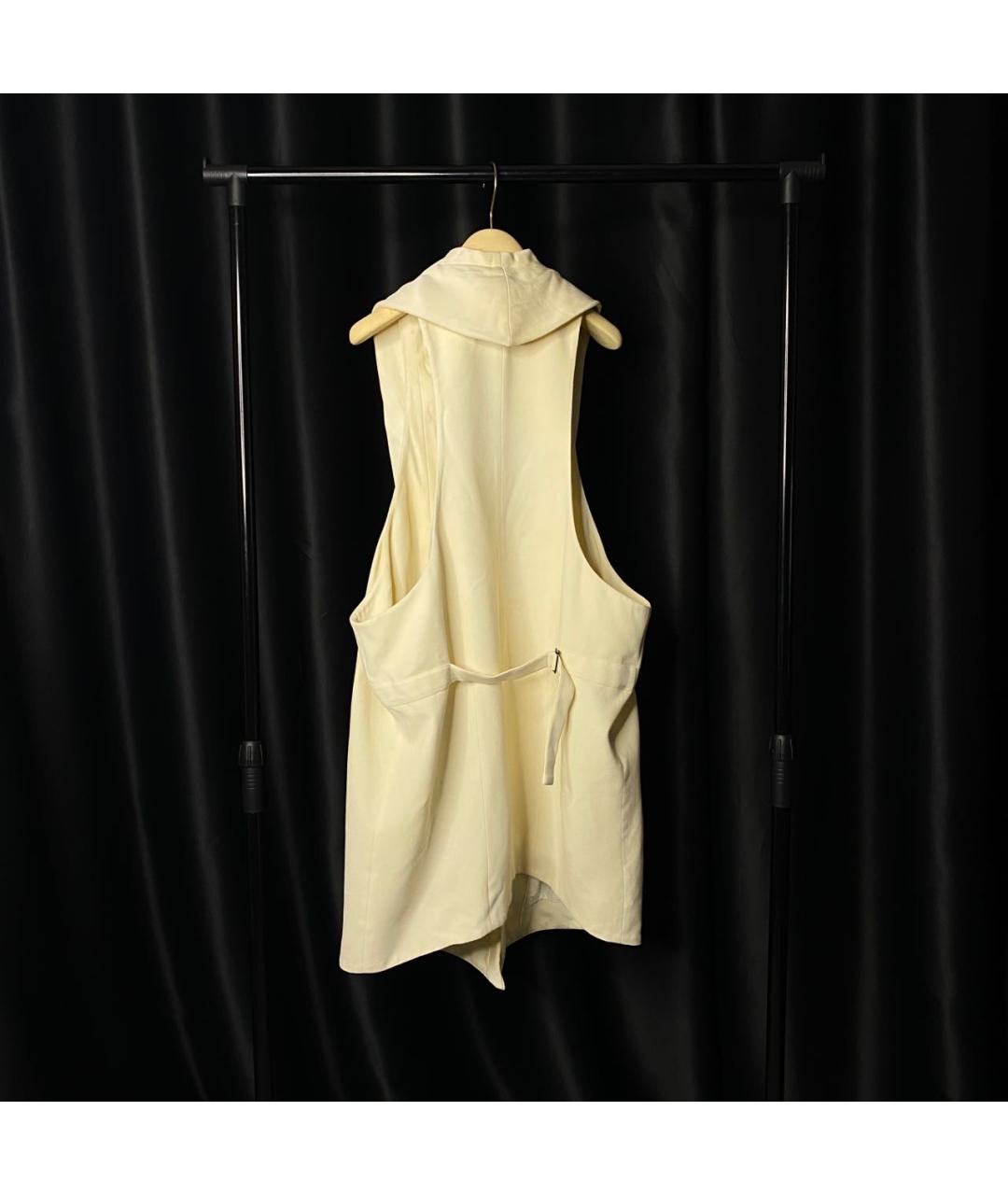 HAIDER ACKERMANN Белый шелковый жилет, фото 4