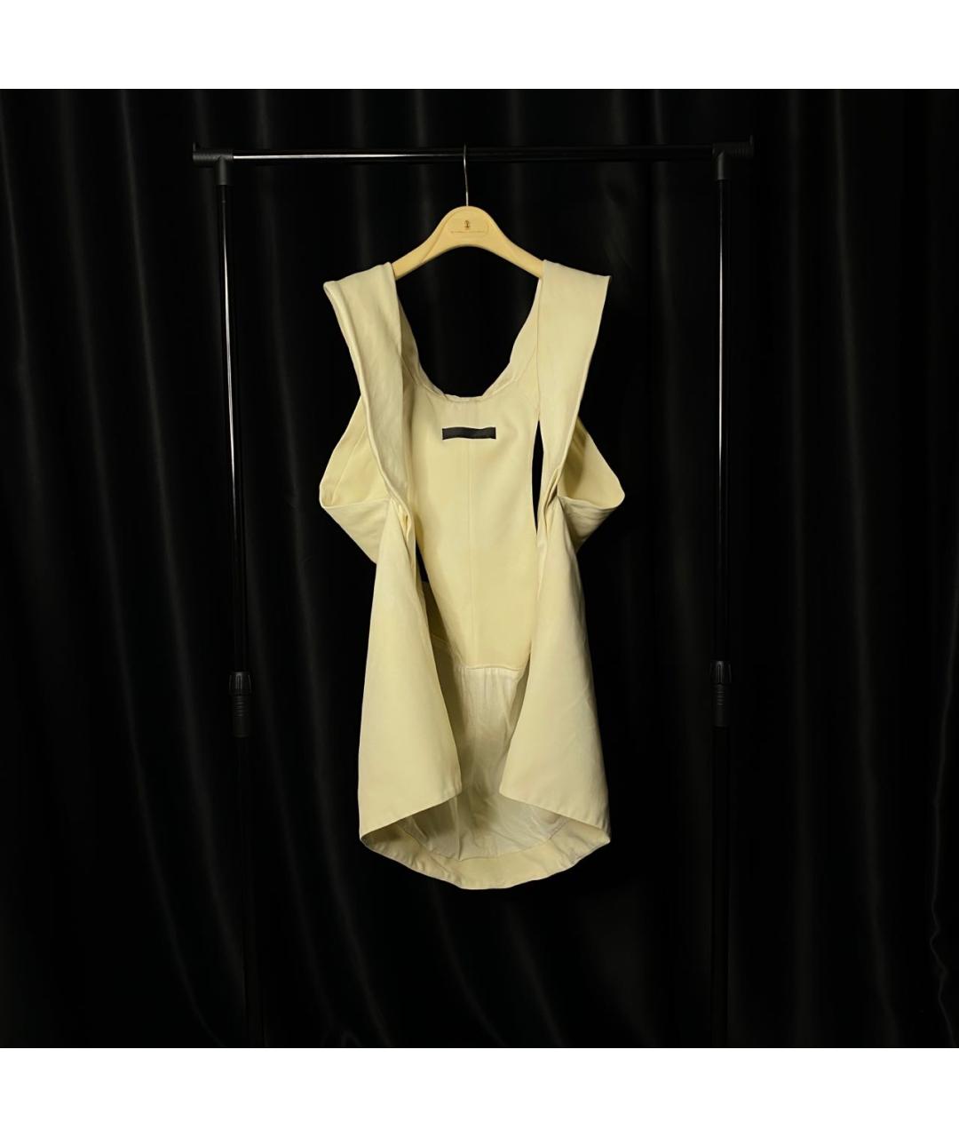 HAIDER ACKERMANN Белый шелковый жилет, фото 3