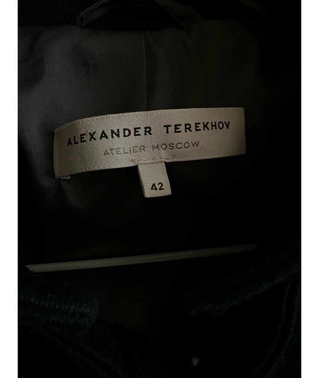 ALEXANDER TEREKHOV Черный хлопковый тренч/плащ, фото 3