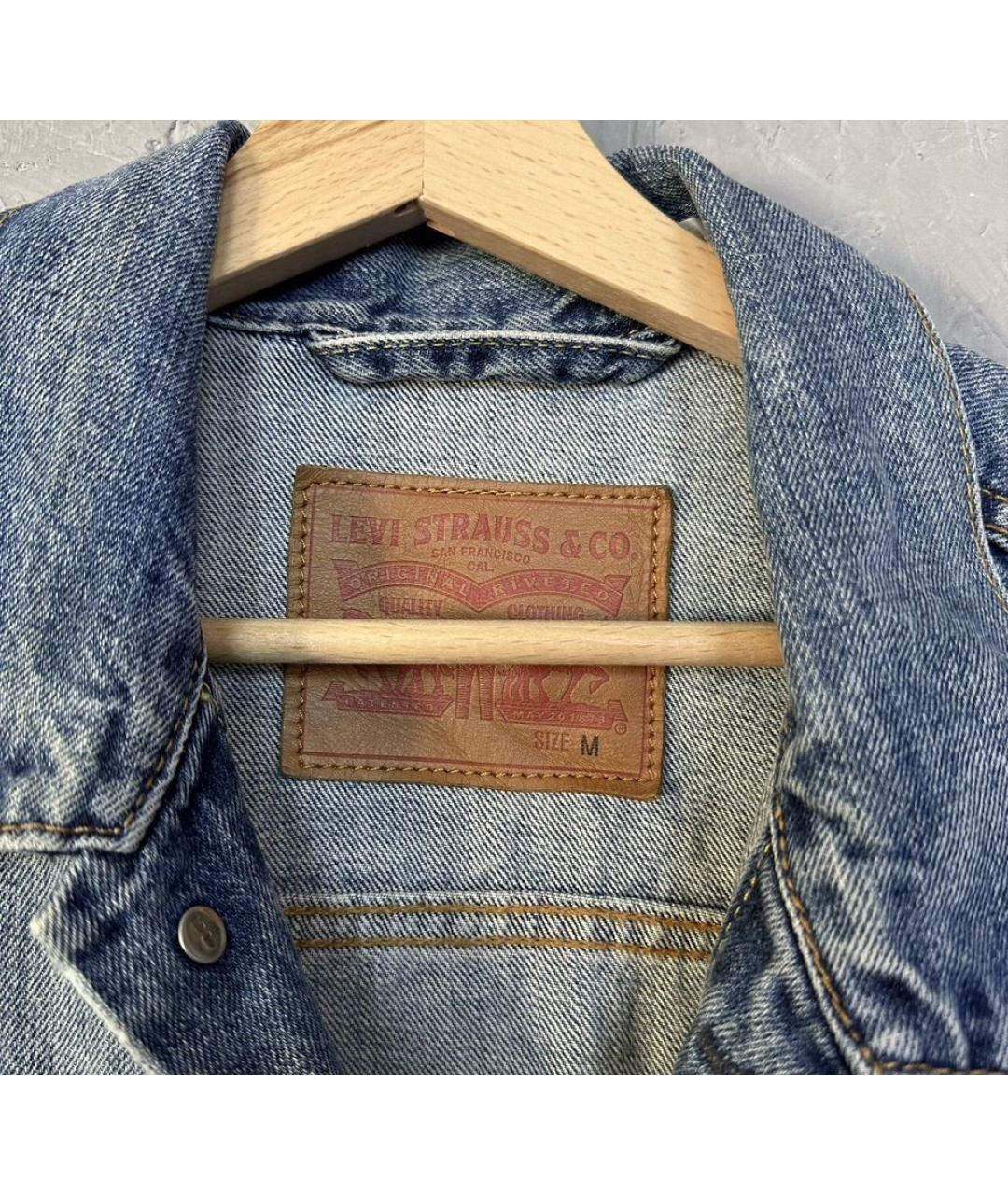 LEVI'S Синяя хлопковая куртка, фото 8