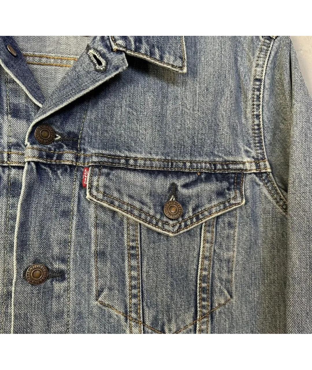 LEVI'S Синяя хлопковая куртка, фото 4