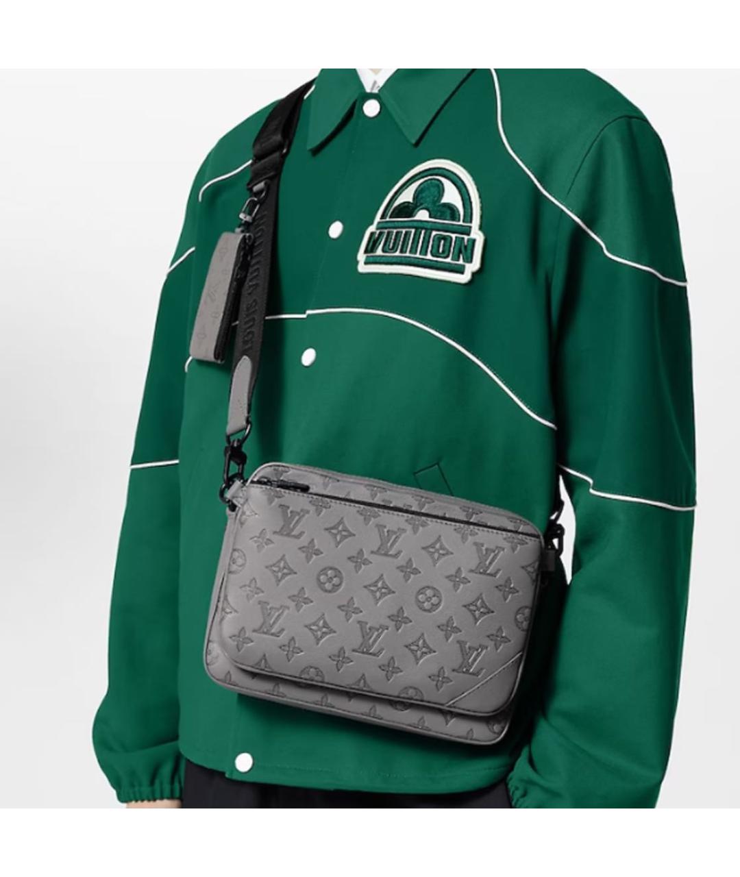LOUIS VUITTON Серая поясная сумка, фото 3