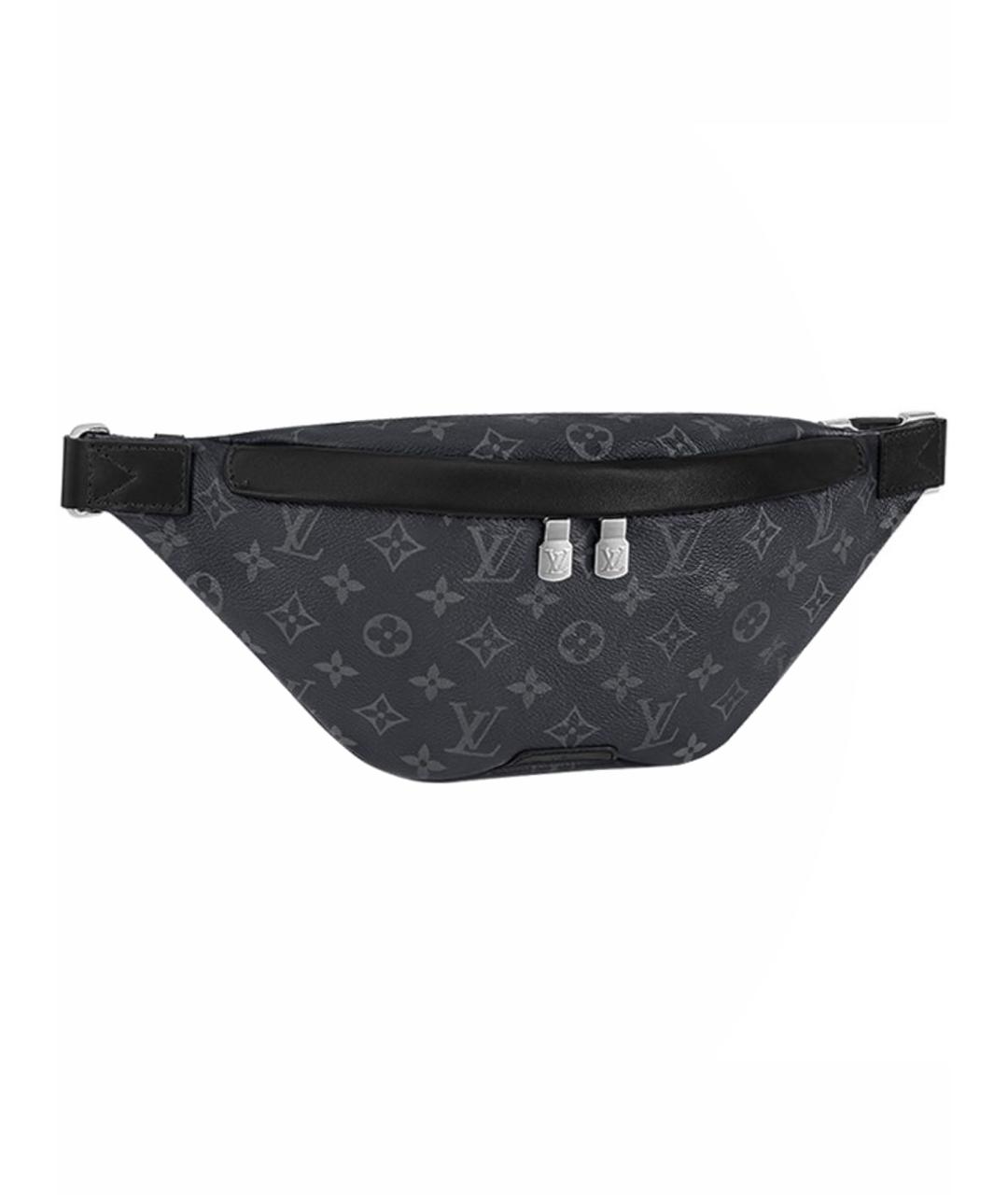 LOUIS VUITTON Антрацитовая поясная сумка, фото 1
