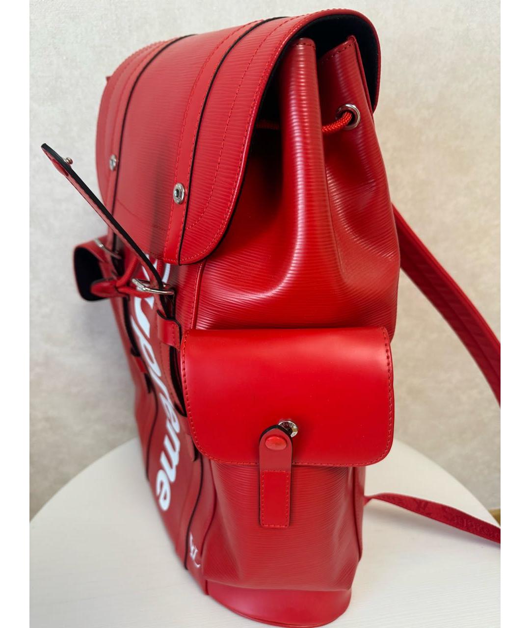 LOUIS VUITTON Красный рюкзак из искусственной кожи, фото 2
