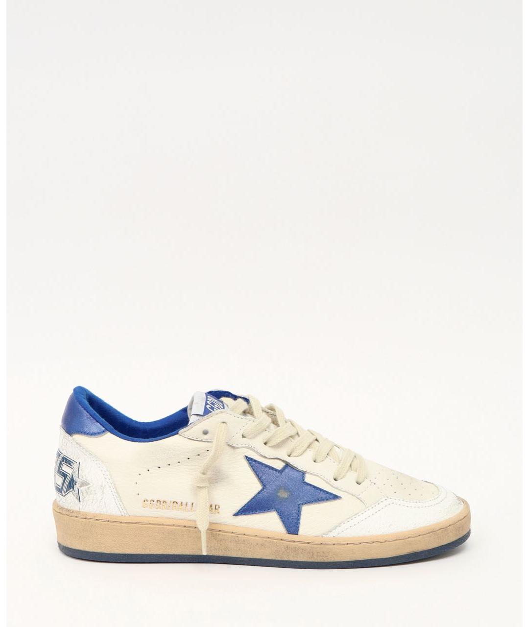 GOLDEN GOOSE Белые кожаные кеды, фото 6