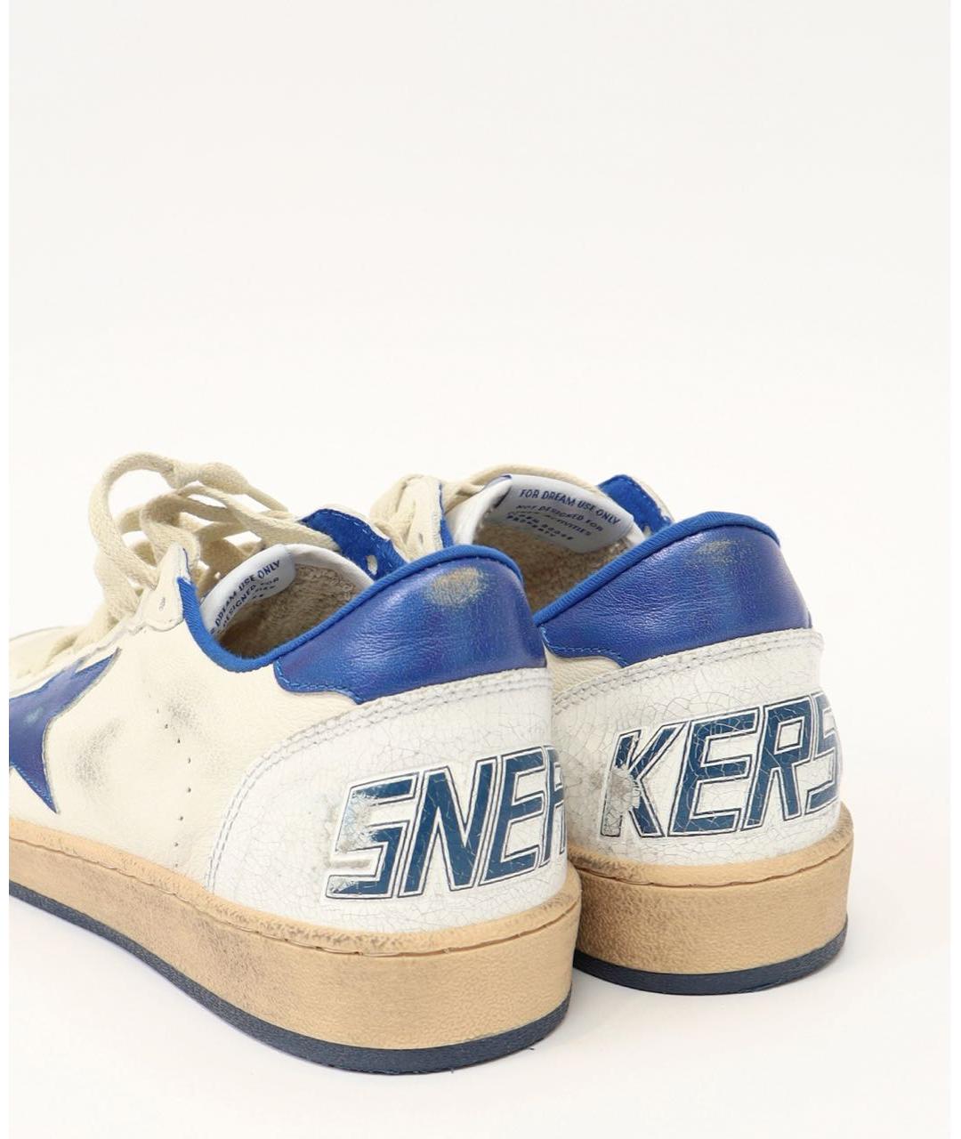 GOLDEN GOOSE Белые кожаные кеды, фото 4