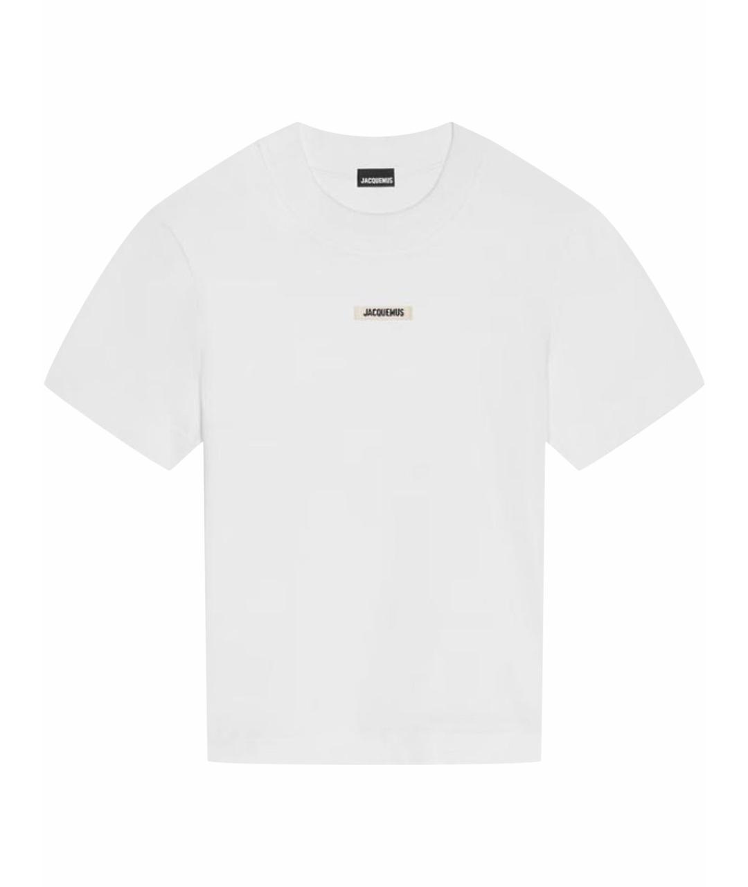 JACQUEMUS Белая хлопковая футболка, фото 1