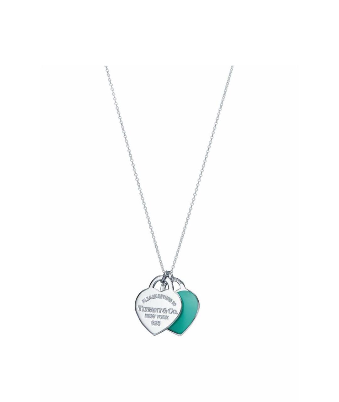 TIFFANY&CO Бирюзовая серебряная подвеска, фото 1