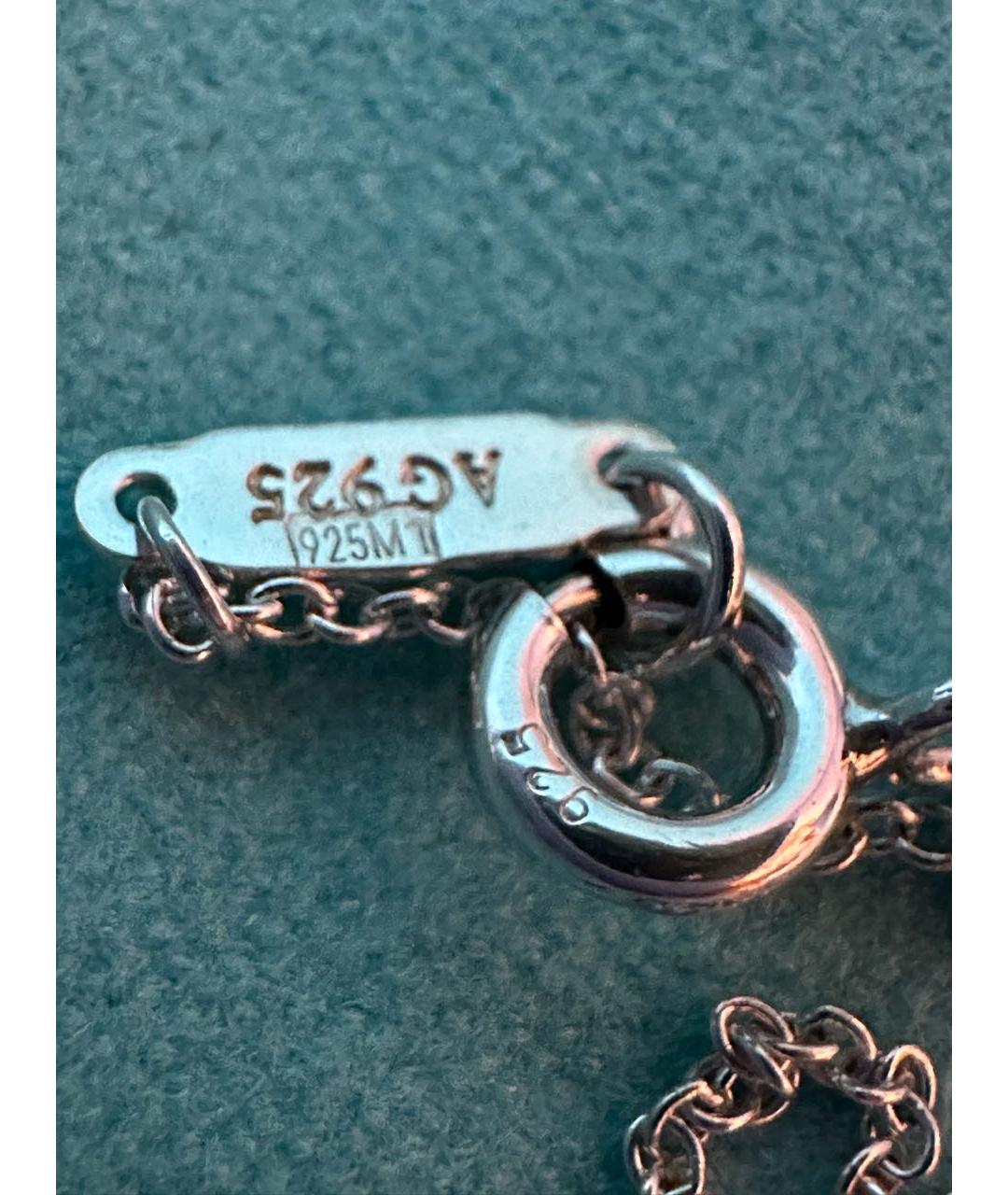 TIFFANY&CO Бирюзовая серебряная подвеска, фото 5