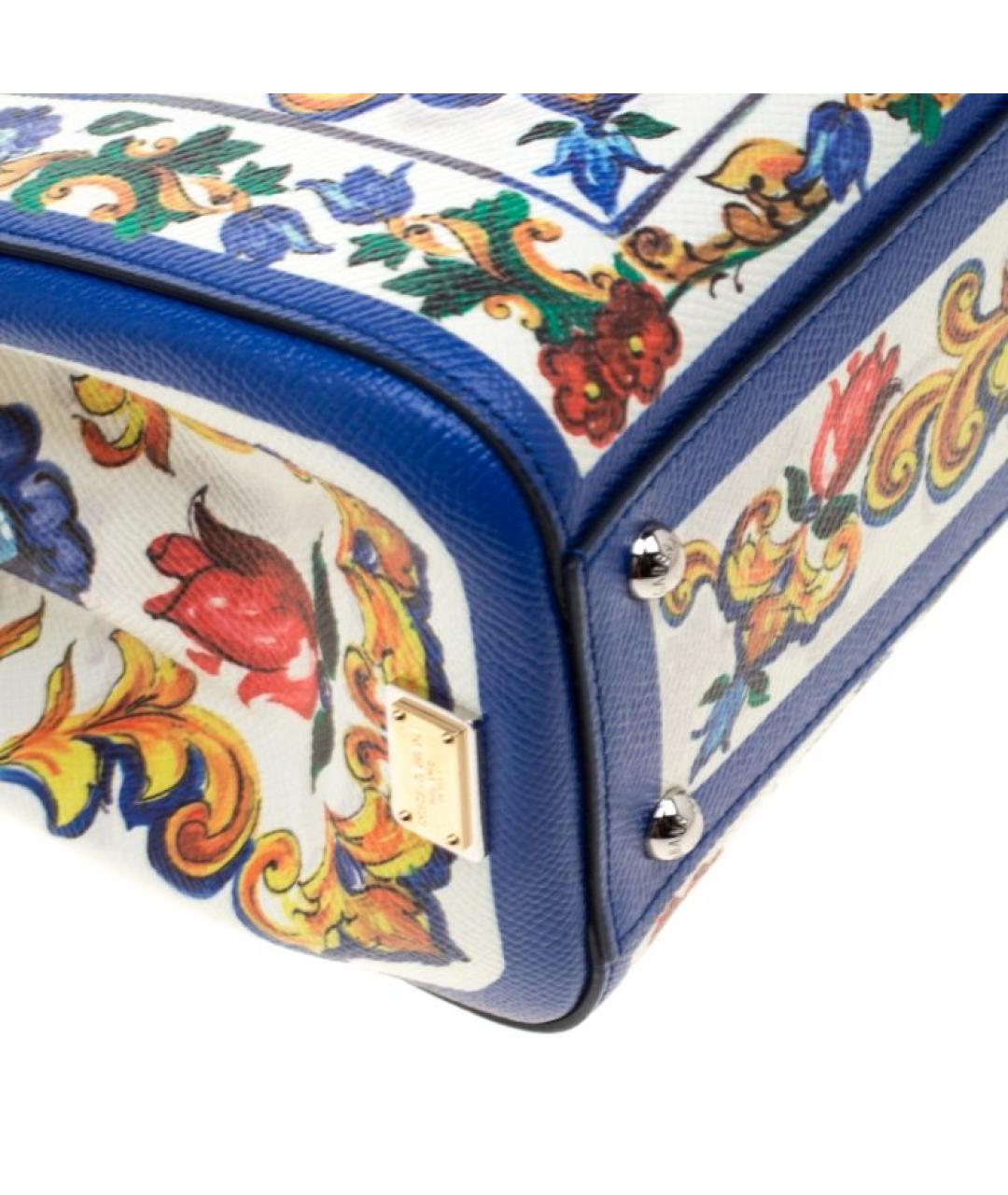 DOLCE&GABBANA Кожаная сумка тоут, фото 7