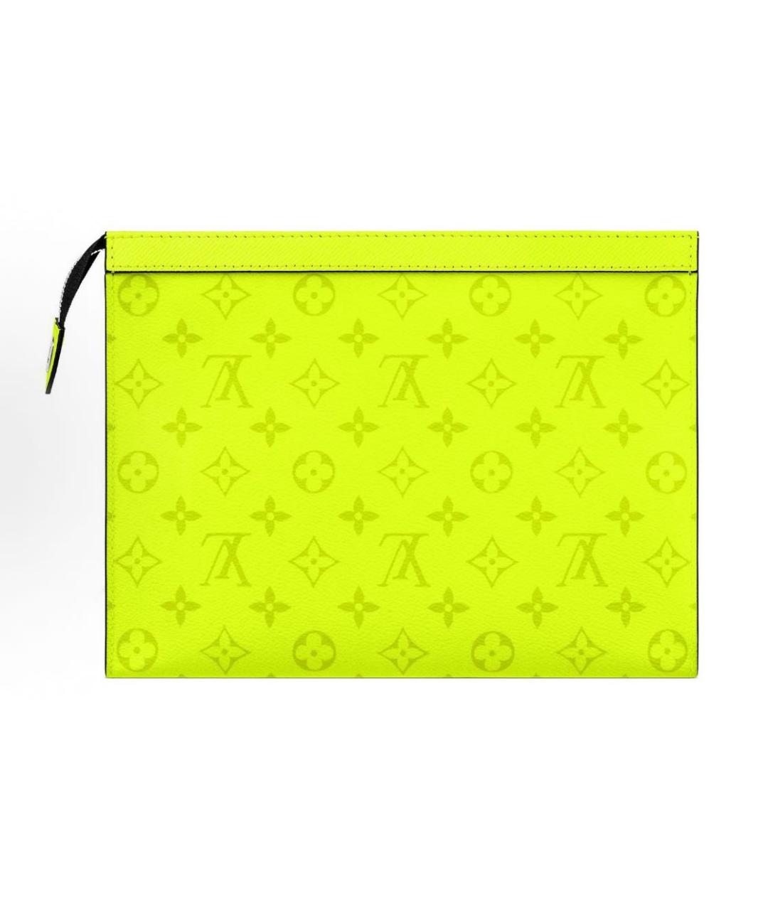 LOUIS VUITTON Желтая барсетка, фото 5
