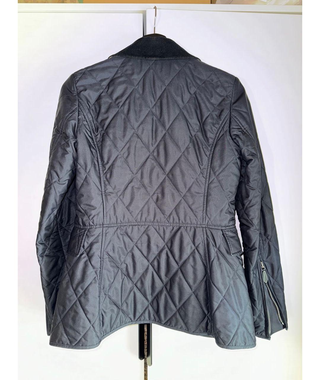 BURBERRY Темно-синяя полиэстеровая куртка, фото 2