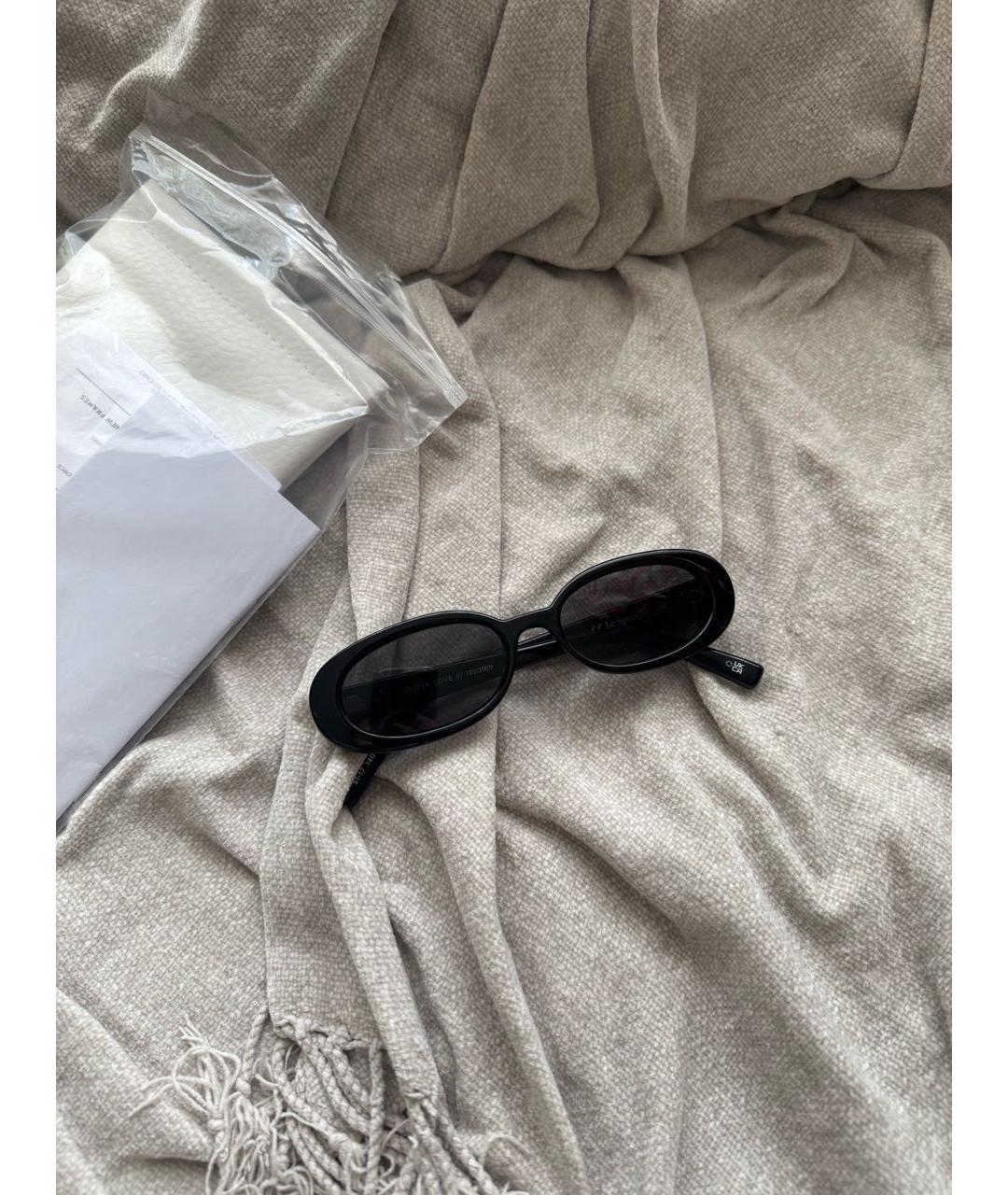 LE SPECS Черные пластиковые солнцезащитные очки, фото 2