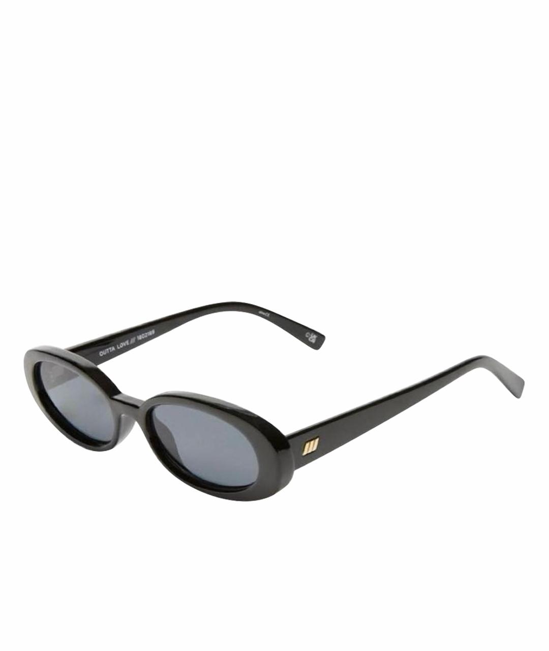 LE SPECS Черные пластиковые солнцезащитные очки, фото 1