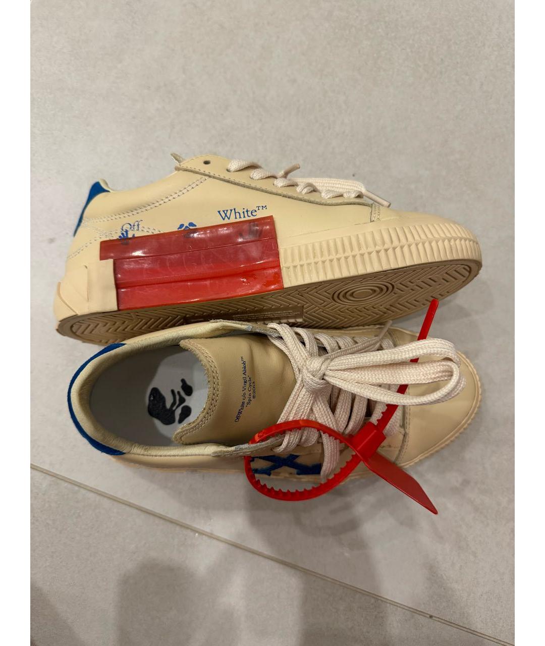 OFF-WHITE Мульти кожаные кеды, фото 5