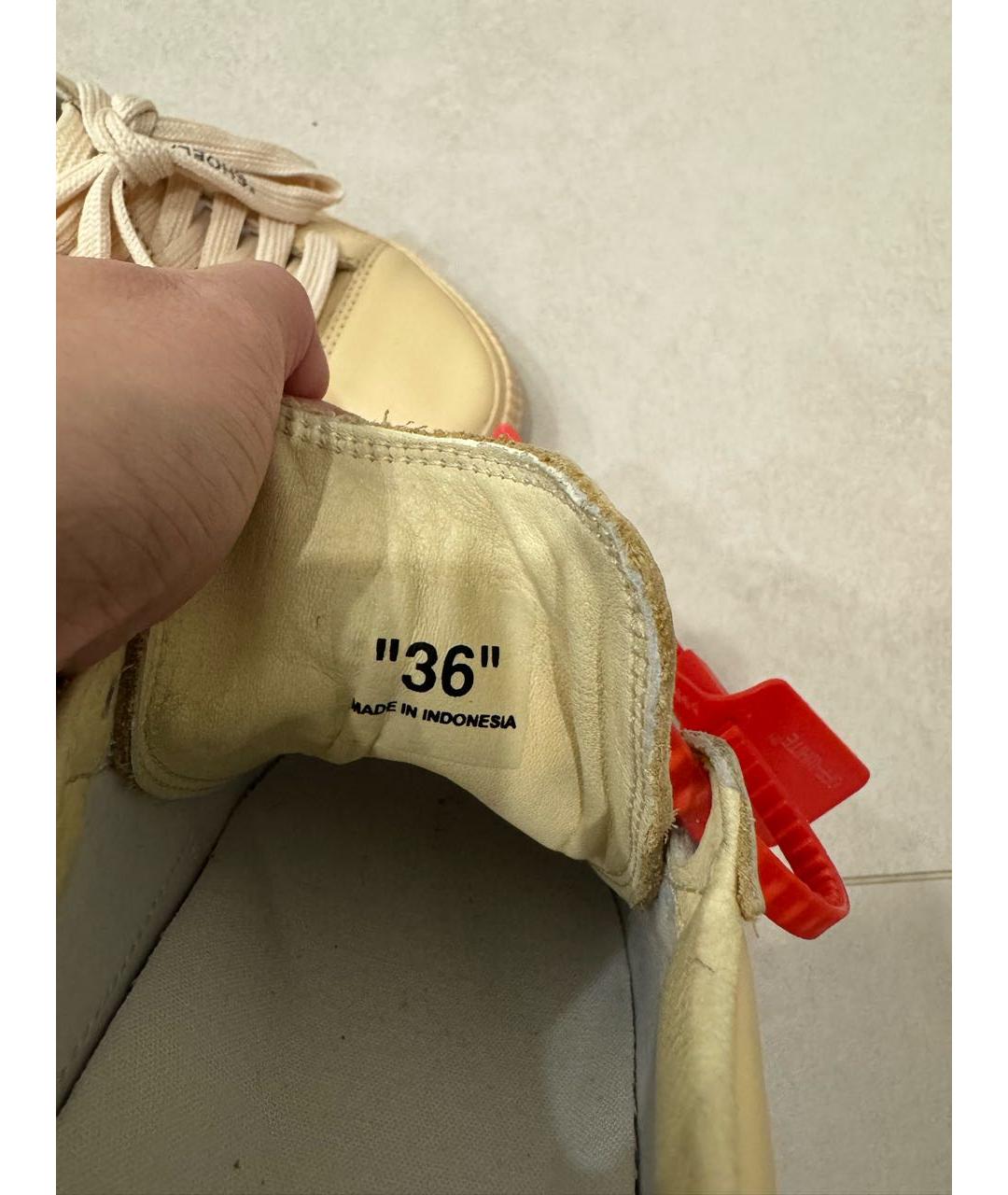OFF-WHITE Мульти кожаные кеды, фото 8