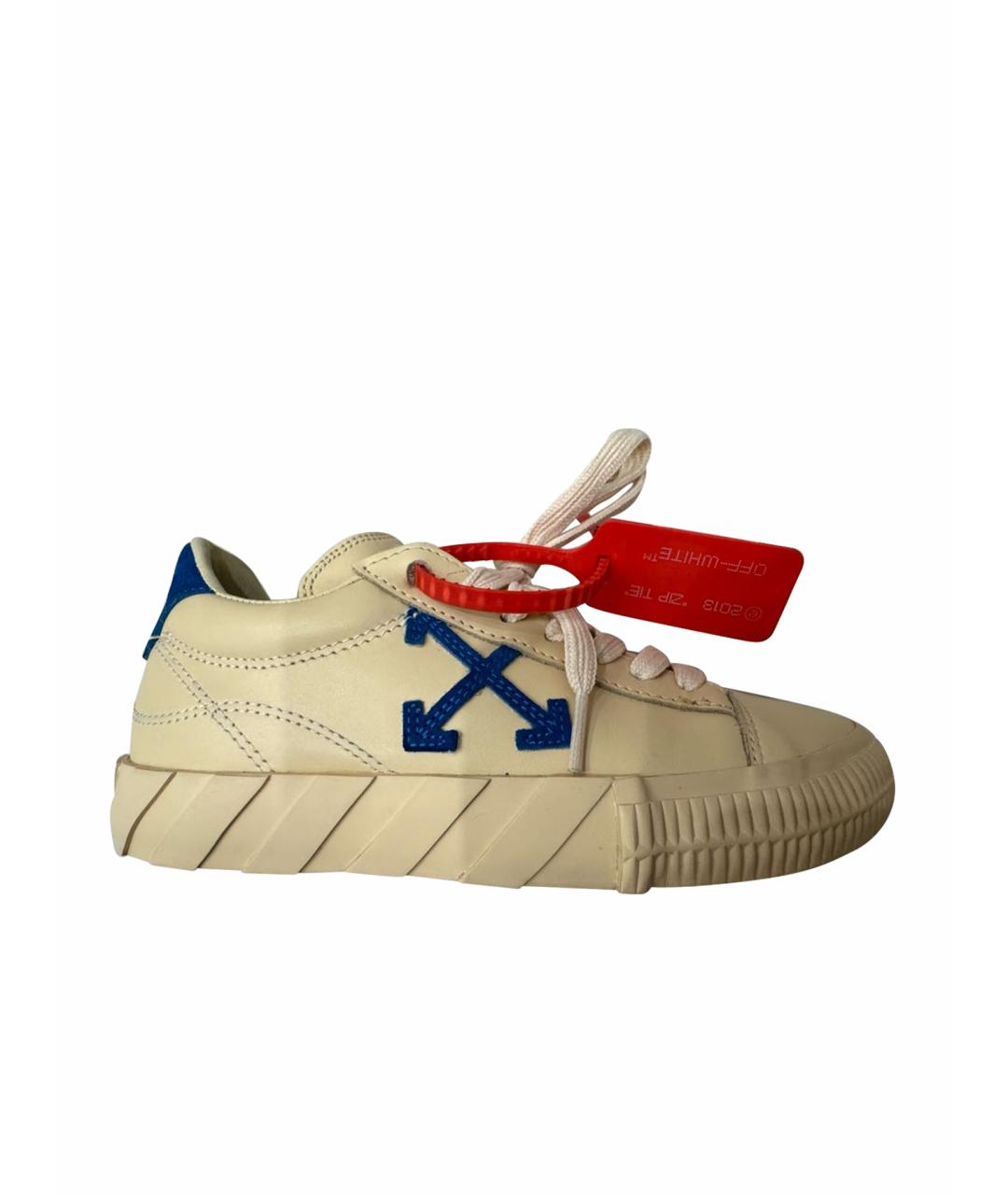 OFF-WHITE Мульти кожаные кеды, фото 1