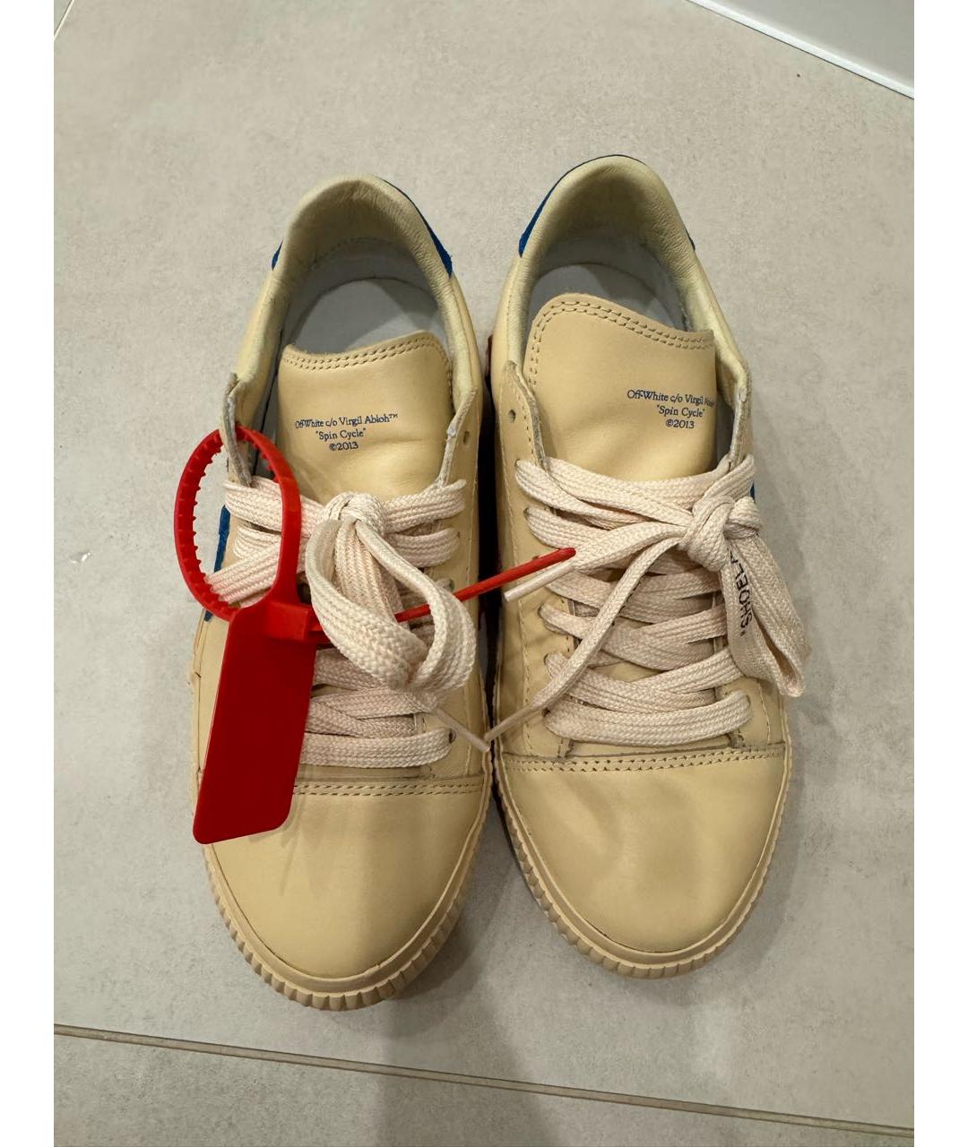OFF-WHITE Мульти кожаные кеды, фото 2