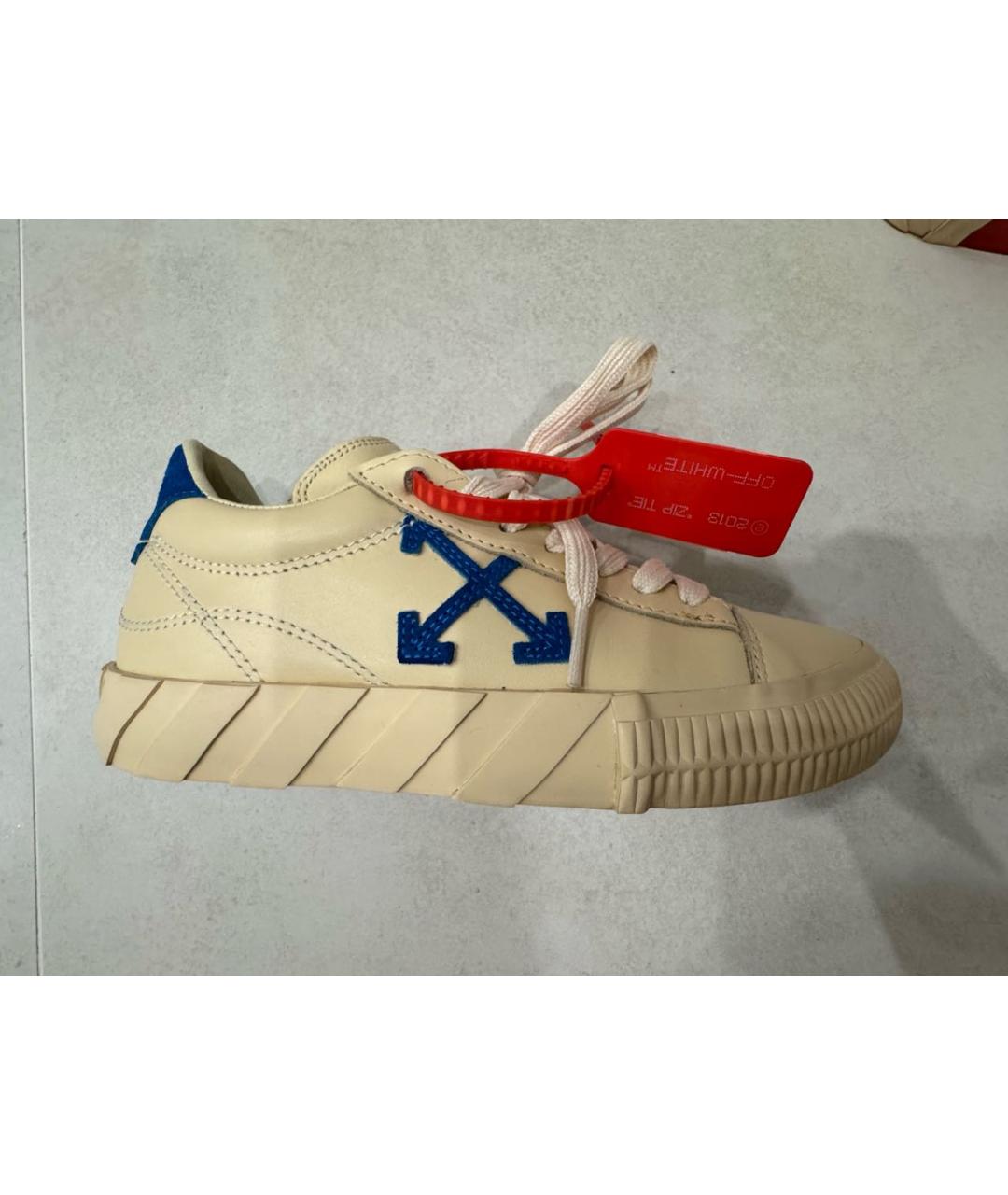 OFF-WHITE Мульти кожаные кеды, фото 9