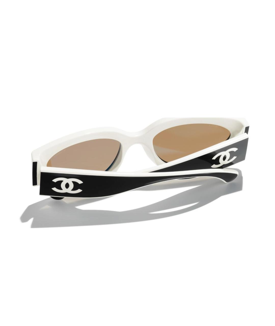 CHANEL Черные пластиковые солнцезащитные очки, фото 3