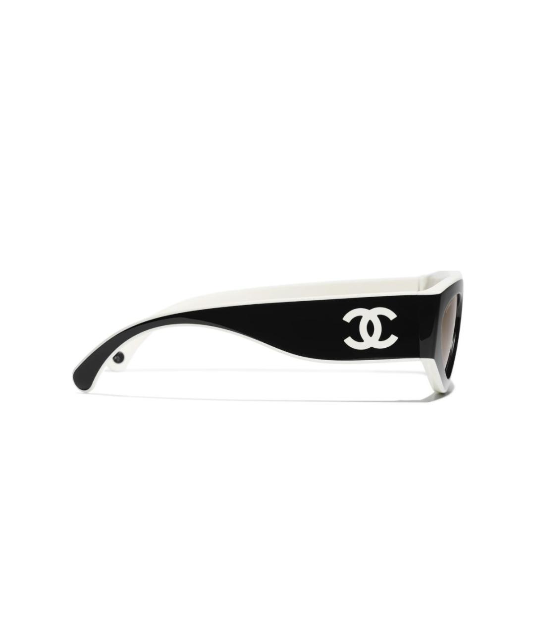 CHANEL Черные пластиковые солнцезащитные очки, фото 4