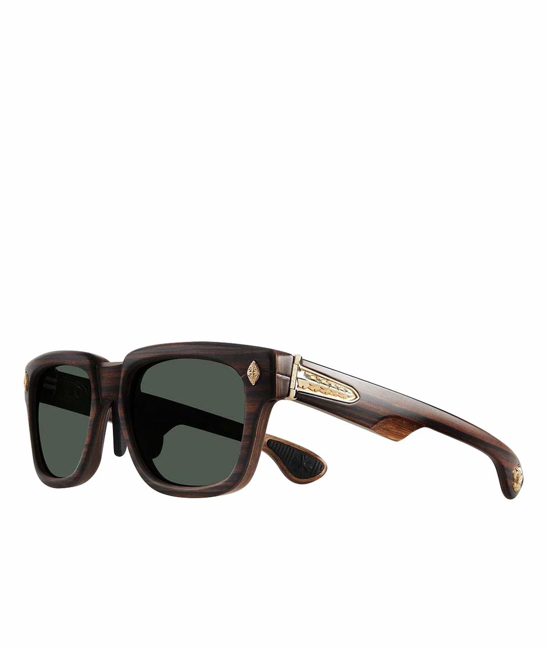 CHROME HEARTS Коричневые деревянные солнцезащитные очки, фото 1