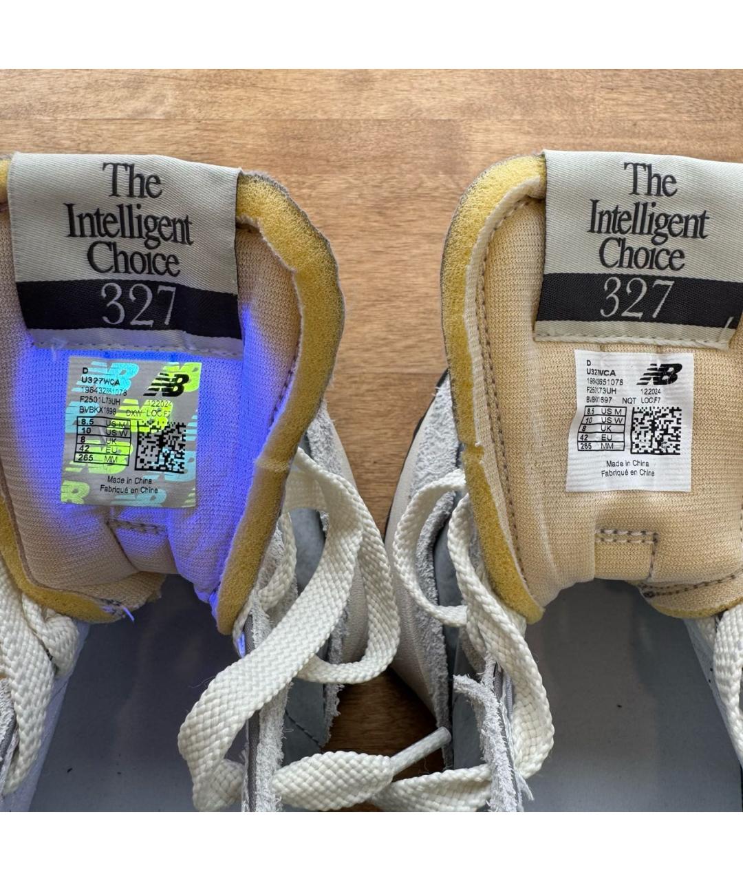 NEW BALANCE Серые замшевые низкие кроссовки / кеды, фото 7