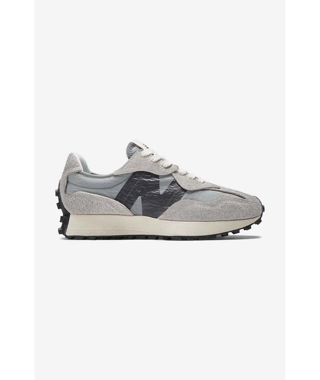 NEW BALANCE Серые замшевые низкие кроссовки / кеды, фото 9