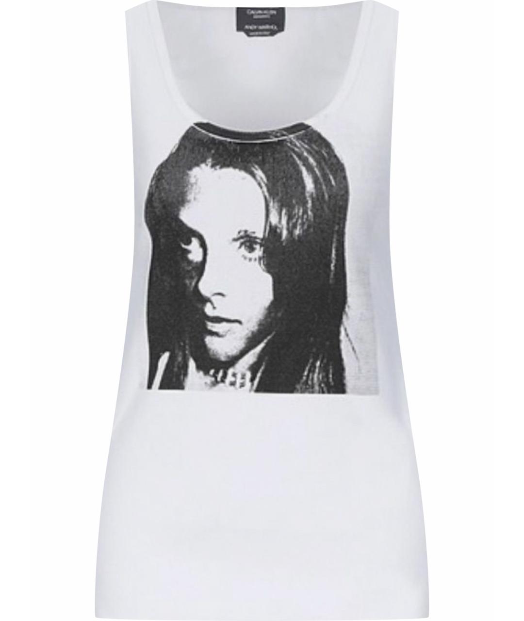CALVIN KLEIN Белое хлопковое платье, фото 1