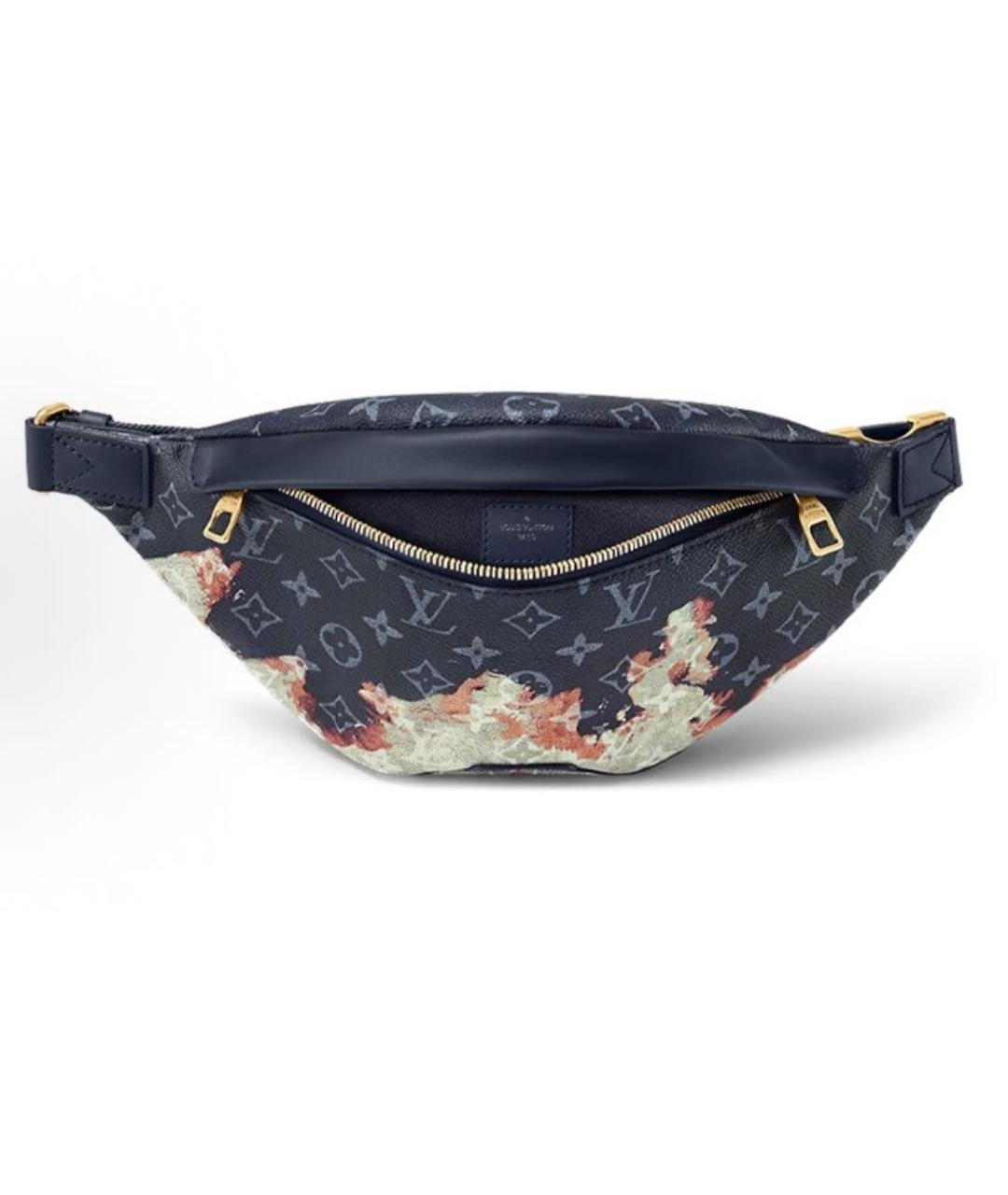 LOUIS VUITTON Темно-синяя поясная сумка, фото 4