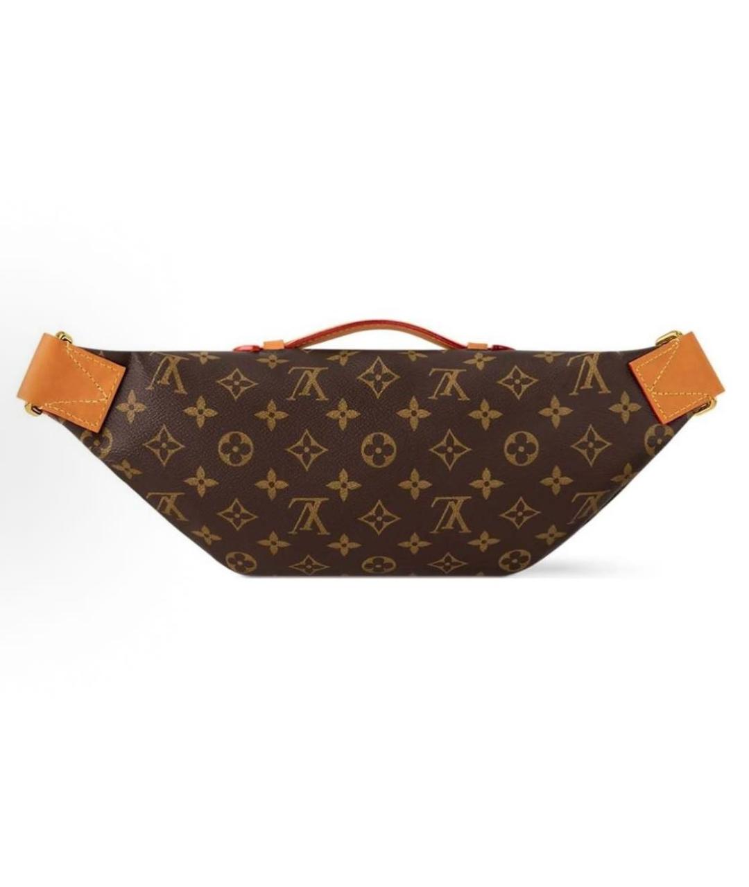 LOUIS VUITTON Коричневая поясная сумка, фото 3