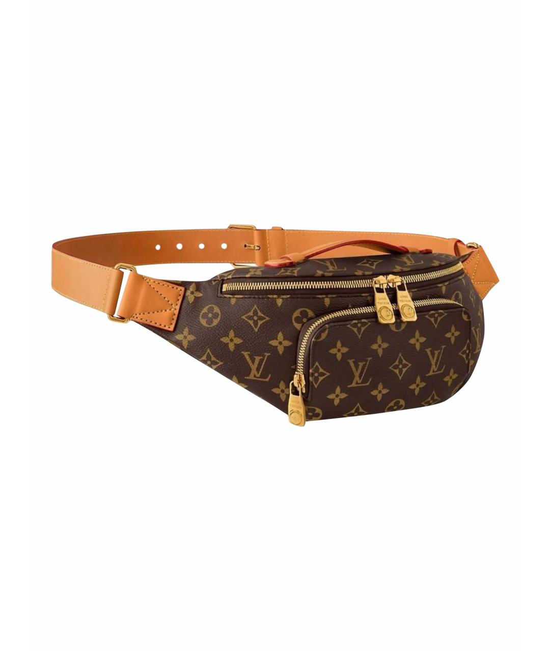 LOUIS VUITTON Коричневая поясная сумка, фото 8