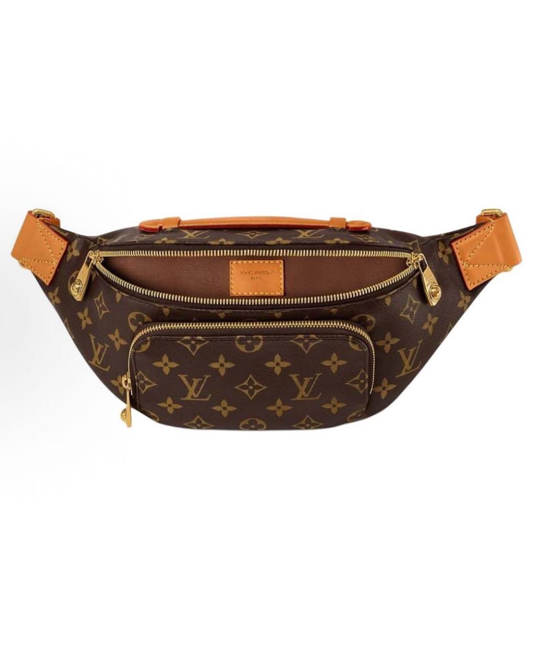 LOUIS VUITTON Коричневая поясная сумка, фото 4
